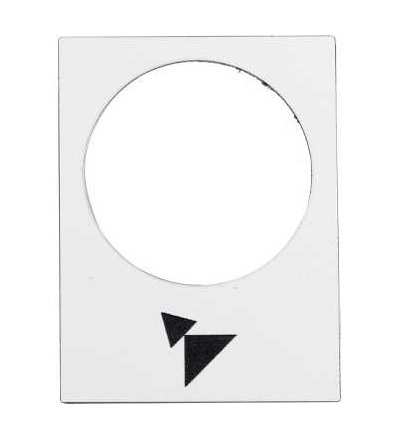 ZB2BY4915 štítek, 30x40mm, bílá, forward, slow, fast, Schneider Electric