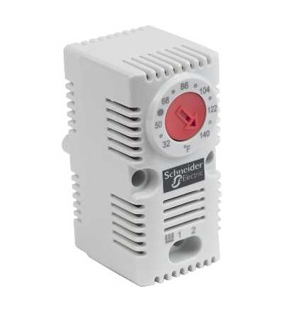 NSYCCOTHCF Climasys termostat, 32…140°F, rozpínací k. pro topení, Schneider Electric