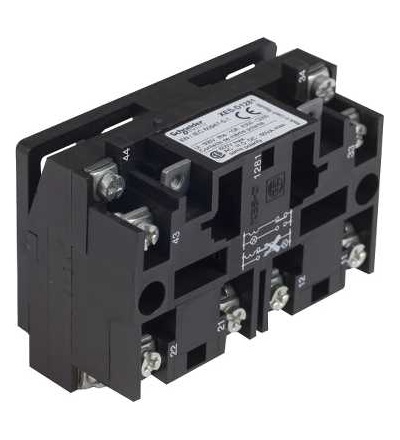 XESD1281 Kontaktní blok s návratem, 1 ZV+1Z, čelní montáž, 40mm střed, Schneider Electric