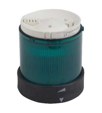 XVBC33 O 70mm světelné návěští, trvalé světlo, zelená, IP65, ? 250 V, Schneider Electric