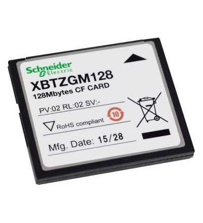 XBTZGM128 Compact Flash paměťová karta 128 MB-pro advanced a vestavěný panel, Schneider Electric