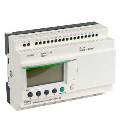 SR3B261BD Modulární relé smart Zelio Logic, 26 I/O, 24 V DC, s hod., displej, Schneider Electric