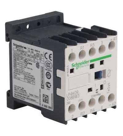 LP4K09008BW3 TeSys K stykač, 4p (2Z+2V) -AC-1, ? 440 V 20A, cívka 24 V DC, Schneider Electric