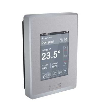 SER8350A0B00 Fancoilový regulátor s dotyk, LCD a čidlem vlhkosti, BACnet, Schneider Electric