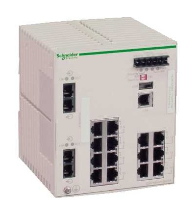 TCSESM163F2CS0 ConneXium přepínač - basic switch 14TX/2FX – Single Mode, Schneider Electric