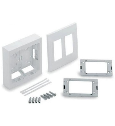 U22.224.18 Centrál.jednotka, 2 sloupce x 4moduly, na povrch, polar, Schneider Electric