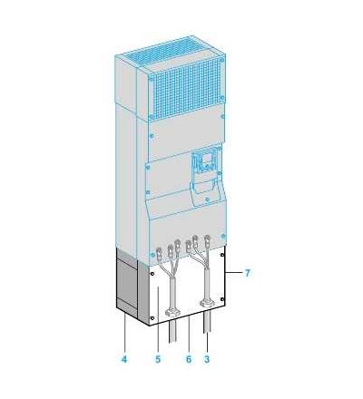 VW3A9207 Sada pro montáž splňující UL typ 1, pro frekvenční měnič, ATV61/ATV71, Schneider Electric