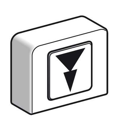 XACA924 Booted head for pushbutton, XAC-A, lower, slow-fast, Schneider Electric