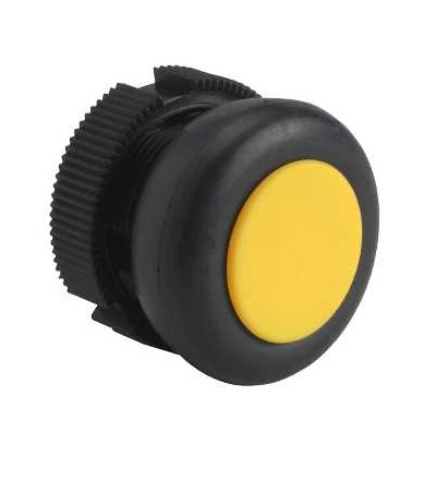 XACA9415 Kruhová hlava pro tlač., s návratem, XAC, A, žlutá, krytá, Schneider Electric