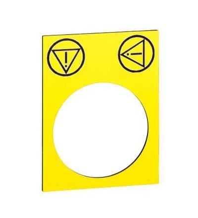 ZB2BY1W140 Emergency stop label for pendant station, Schneider Electric