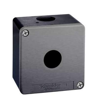 XAPJ1501H29 Die-cast empty control station, XAPJ, ? 22, zinc alloy, 1 opening, Schneider Electric