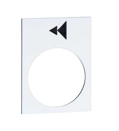 ZB2BY4906 Legend plate 30x40mm, Schneider Electric