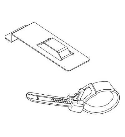 XBTZGCLP1 Spona pro zajištění USB kabelu pro panely, Schneider Electric