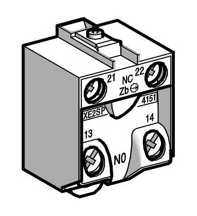 XE2SP4151B Kontaktní blok pro 2 krokový nožní spínač-1V+1Z, Schneider Electric