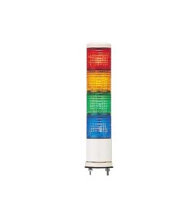 XVC6B4K Signální sloup 60mm 24 V trvalý LED, modrá/zelená/oranžová/červená, Schneider Electric