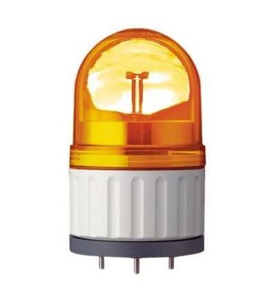 XVR08B05 O 84mm předzapojený rotační maják bez bzučáku, oranžová, 24 V, Schneider Electric