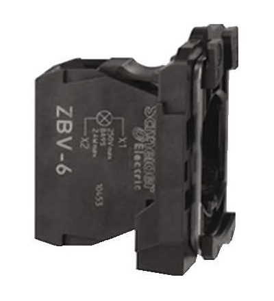 ZB4BV6 Polosestava objímky s pro BA9s žárovka ?250V, Schneider Electric