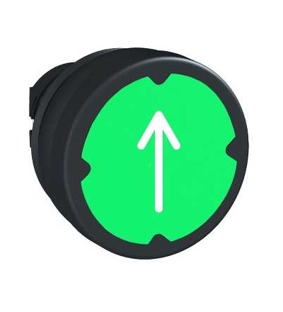 ZB5AA345 Ovládací hlavice stiskací se symbolem, lícující, zelená, Schneider Electric