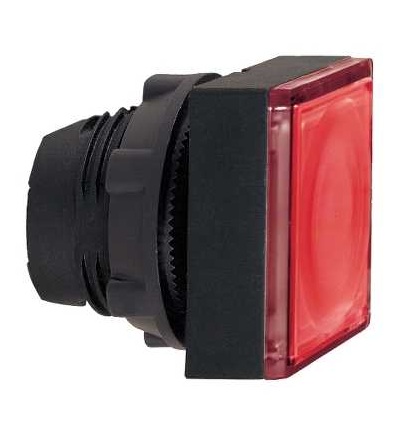 ZB5CH343 červená čtverc. prosvět. hlavice tlač. zapuš. ? 22 stlač-stlač pro integ. LED, Schneider Electric