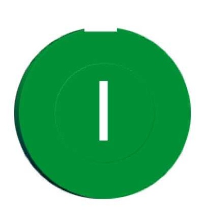 ZB6YA311 Zelený hmatník s označením I pro kruhové neprosvět. tlač. ? 16, Schneider Electric