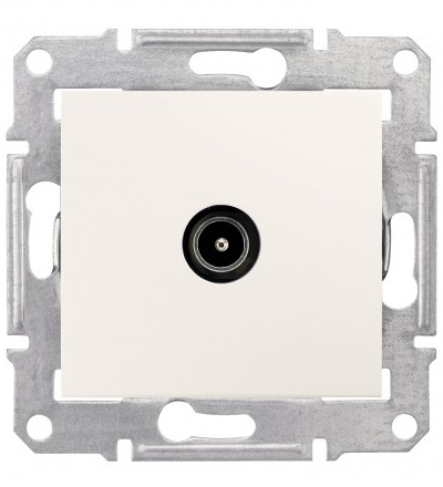 SDN3201623 Sedna, TV connector, 1dB without frame cream, Schneider Electric