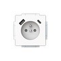 ABB Zásuvka 1násobná s kolíkem, s clonkami, s nabíjením USB-A, USB-C 2CKA002017A1918