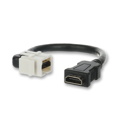 ABB Zásuvka HDMI (keystone s kabelem), bílá 2CKA000230A0495
