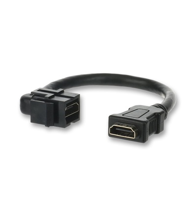 ABB Zásuvka HDMI (keystone s kabelem), černá 2CKA000230A0496
