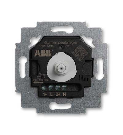 ABB Přístroj termostatu prostorového s otočným ovládáním, přepínací kontakt 2CKA001032A0528