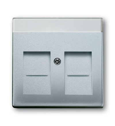 ABB Kryt zásuvky komunikační, s krycími clonkami (pro 2 zásuvky) 2CKA001710A3676
