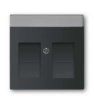 ABB Kryt zásuvky komunikační, s krycími clonkami (pro 2 zásuvky) 2CKA001710A3910