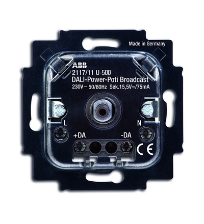 ABB Přístroj potenc. DALI výkon. pro tlač. spín. a otoč. ovl. (2117/11 U-500) 2CKA006599A2988