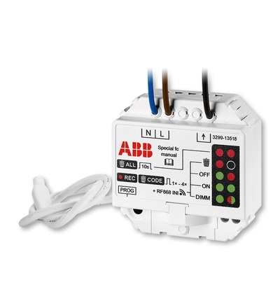ABB Modul přijímače RF, stmívací pro LED žárovky, vestavný 3299-13518