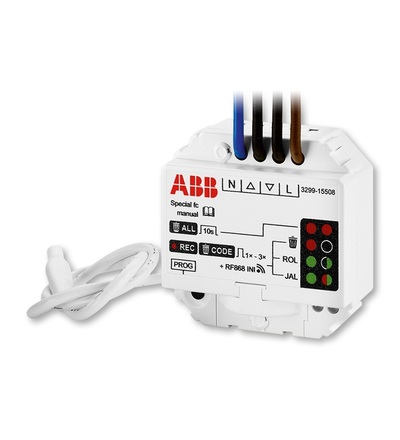 ABB Modul přijímače RF signálu, žaluziový, vestavný, 868 MHz 3299-15508