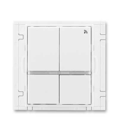 ABB Vysílač RF signálu čtyřtlačítkový, nástěnný, 868 MHz 3299E-A11908 03