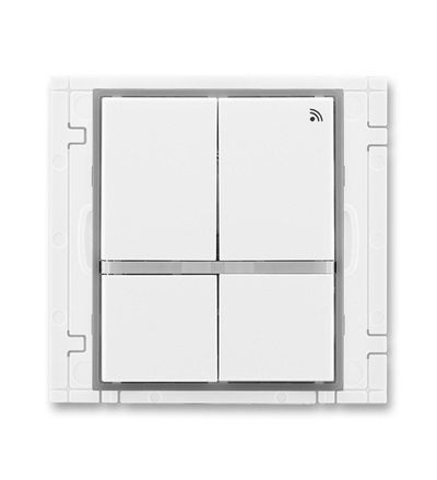 ABB Vysílač RF signálu čtyřtlačítkový, nástěnný, 868 MHz 3299E-A11908 04