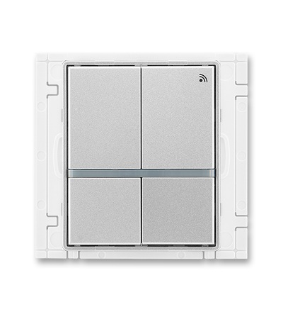 ABB Vysílač RF signálu čtyřtlačítkový, nástěnný, 868 MHz 3299E-A11908 08