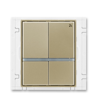 ABB Vysílač RF signálu čtyřtlačítkový, nástěnný, 868 MHz 3299E-A11908 33