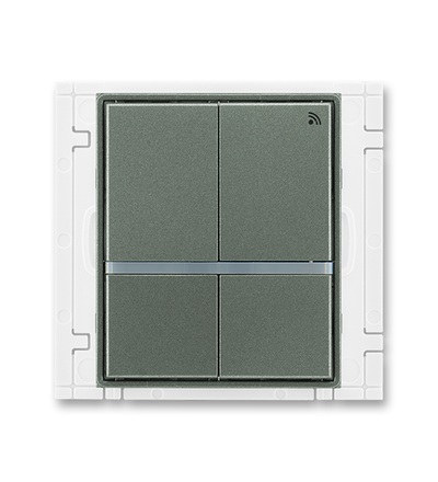 ABB Vysílač RF signálu čtyřtlačítkový, nástěnný, 868 MHz 3299E-A11908 34