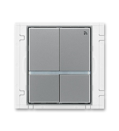 ABB Vysílač RF signálu čtyřtlačítkový, nástěnný, 868 MHz 3299E-A11908 36