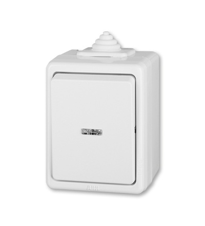 ABB Přepínač křížový, s čirým průzorem, řazení 7, IP44 3553-07921 B