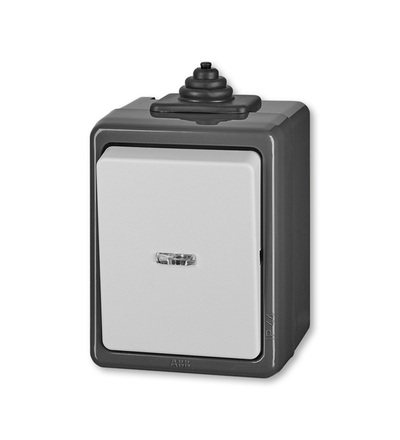 ABB Přepínač křížový, s čirým průzorem, řazení 7, IP44 3553-07921 S