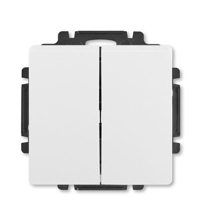 ABB Přepínač střídavý dvojitý, řazení 6+6, s krytem 3557G-A52340 B1