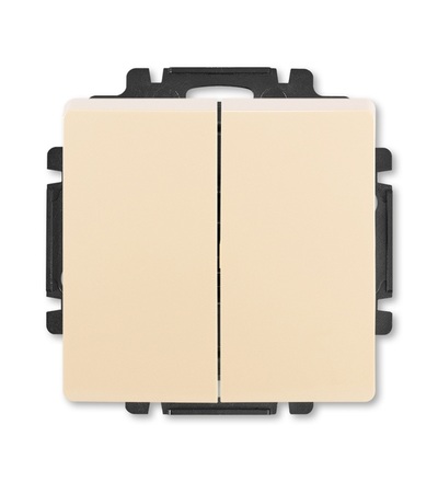 ABB Přepínač střídavý dvojitý, řazení 6+6, s krytem 3557G-A52340 C1