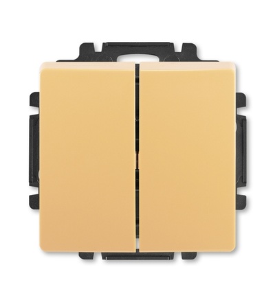 ABB Ovládač zapínací dvojitý, řazení 1/0+1/0, s krytem 3557G-A87340 D1