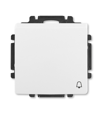 ABB Ovládač tlačítkový zapínací, s krytem, se symbolem zvonku, řaz. 1/0 3557G-A80343 B1