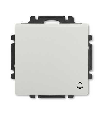 ABB Ovládač tlačítkový zapínací, s krytem, se symbolem zvonku, řaz. 1/0 3557G-A80343 S1