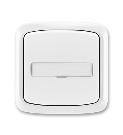 ABB Ovládač zapínací kompl., s prosvětl. popis. polem, řaz. 1/0, 1/0So, IP44 3558A-80920 B