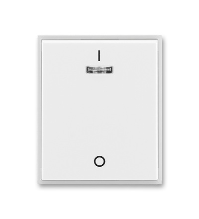 ABB Kryt jednoduchý s potiskem a čirým průzorem (pro spínače řaz. 3S) 3558E-A00933 01