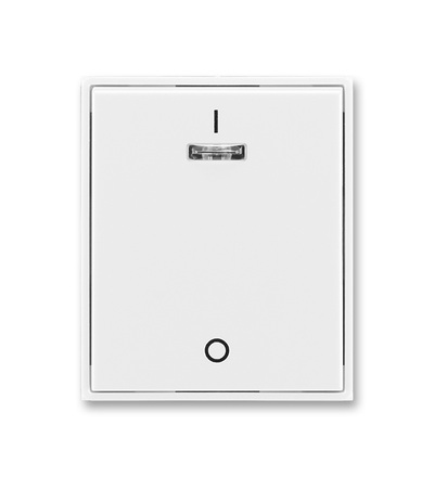 ABB Kryt jednoduchý s potiskem a čirým průzorem (pro spínače řaz. 3S) 3558E-A00933 03